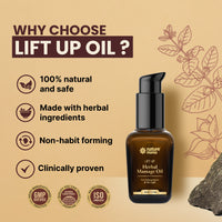 Lift Up Oil For Men - Massage Oil For S3X & Power - Ashwagandha & Shilajit (50ML)